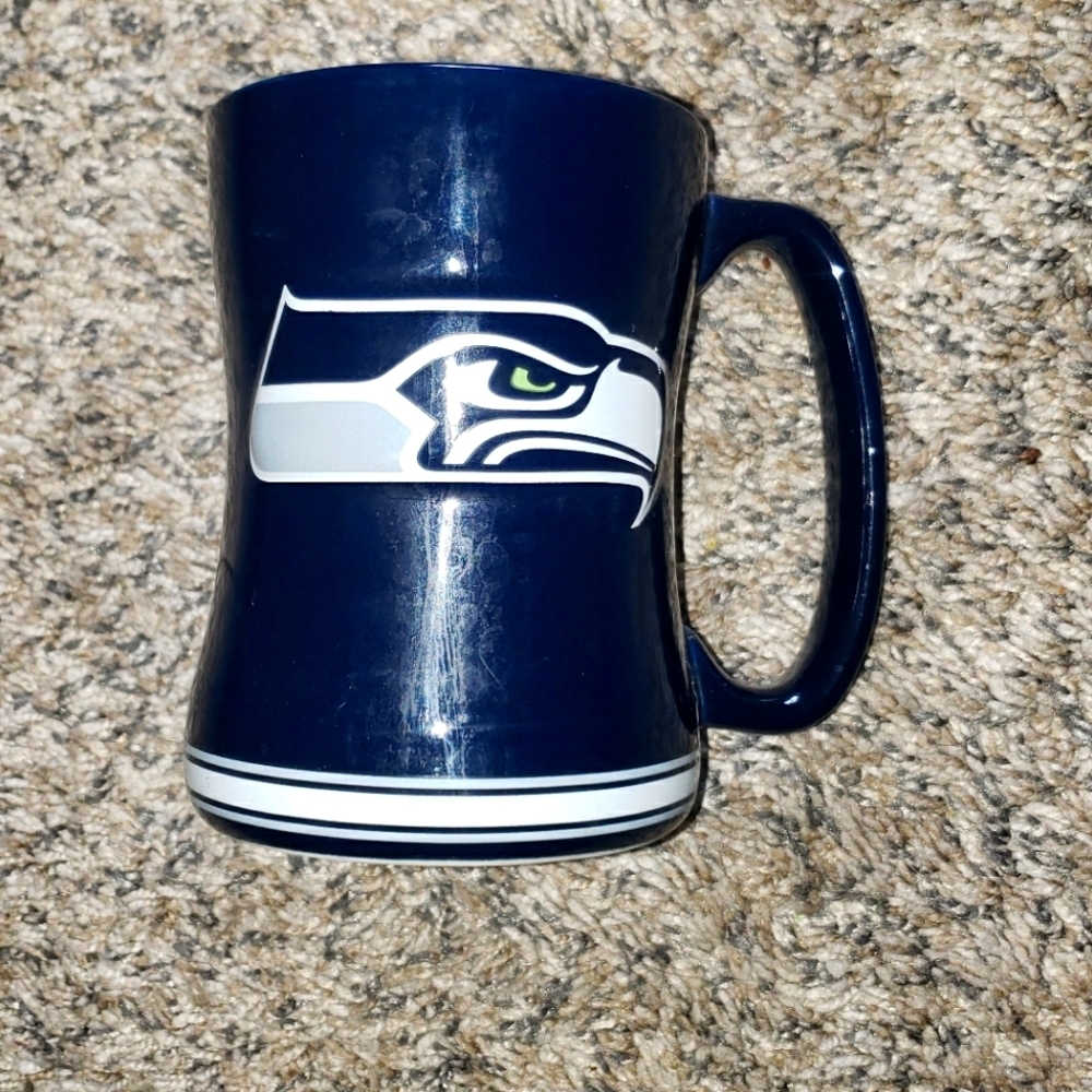 NFL| Seattle Seahawks| Ceramic Navy Mug